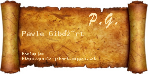 Pavle Gibárt névjegykártya